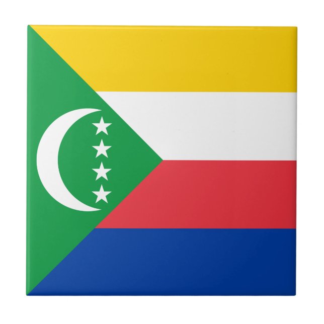 Comoros Flag Tile (Front)