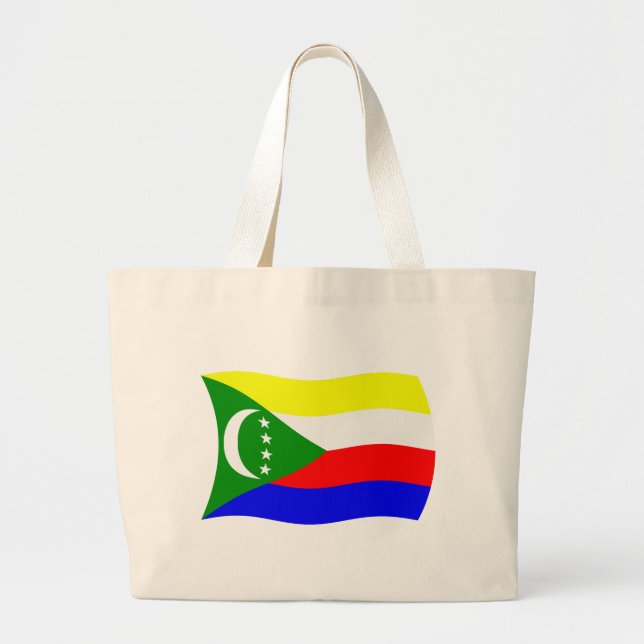 Comoros Flag Tote Bag (Front)