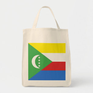 Comoros flag tote bag