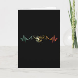 Comp Heartbeat Hiker Trek Outdoor Mountain Climbin Card