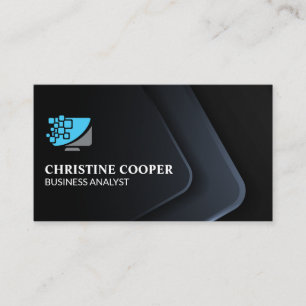 Comp Tech Logo   Professional Corporate Business Card