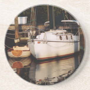 Compac Sailboat In Slip Coaster