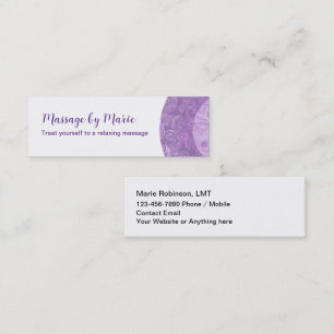 Compact Beauty Massage Business Cards