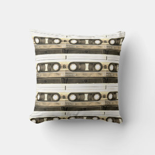 Compact Cassette Tape Old Retro Vintage Cushion