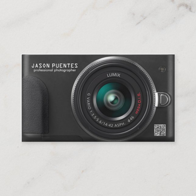 Compact Digital Camera Photographer Business Card (Front)