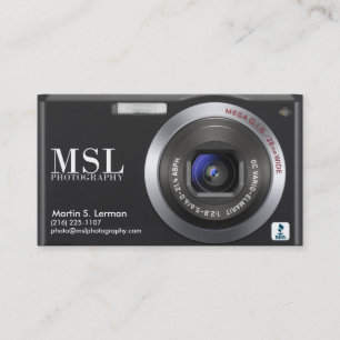 Compact  Digital Camera Photographer Business Card