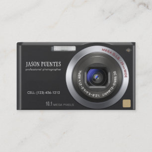 Compact  Digital Camera Photographer Business Card