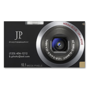 Compact Digital Camera Photographer Magnetic Business Card