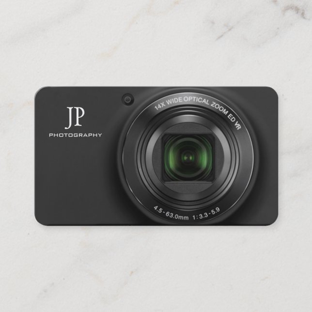 Compact Digital Camera Photography Business Cards (Front)