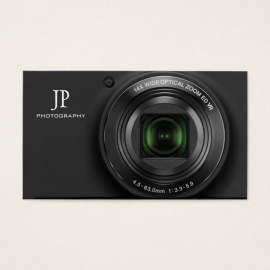 Compact Digital Camera Photography Business Cards