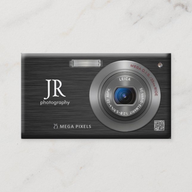 Compact Digital Camera Professional Photographer Business Card (Front)