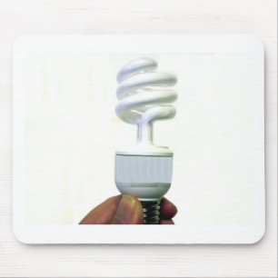 Compact Fluorescent bulb Mouse Mat
