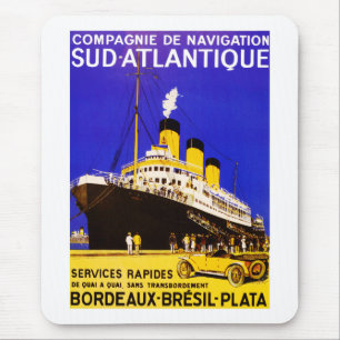 Compagnie De Navigation Sud Atlantique Mouse Mat