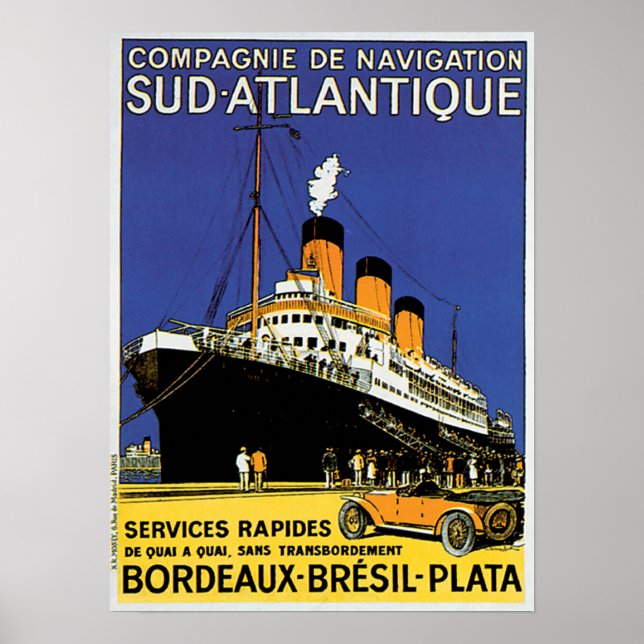 Compagnie de Navigation Sud-Atlantique Poster (Front)