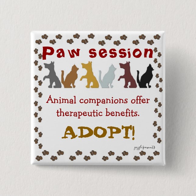 Companionship from Pets 15 Cm Square Badge (Front)