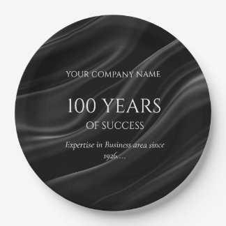 Company Anniversary Custom Business Paper Plate