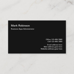 Company Apps Administrator Business Card