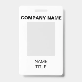 Company Badge ID Badge
