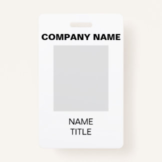 Company Badge ID Badge