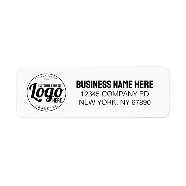 Company Business Logo Branded Return Address (Front)