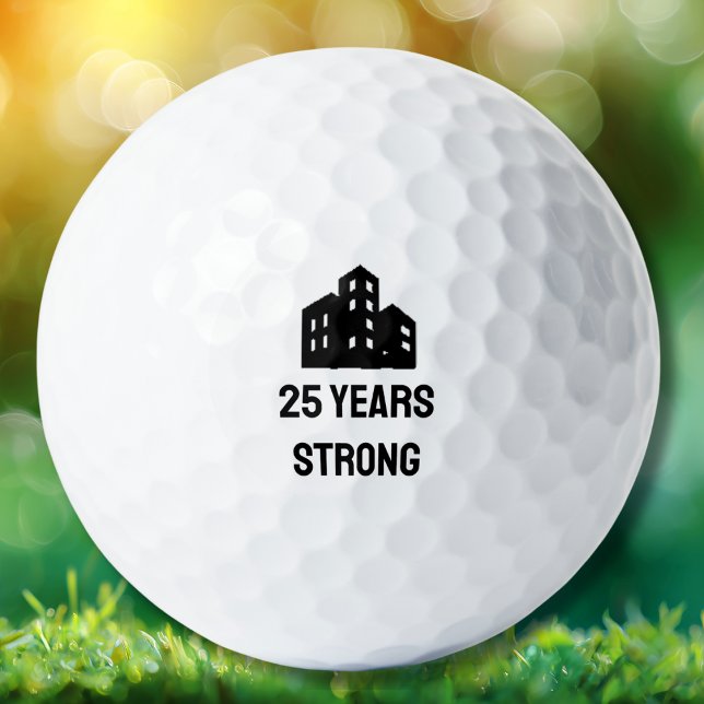 Company Business Logo Celebrating # Years Custom Golf Balls (Creator Uploaded)