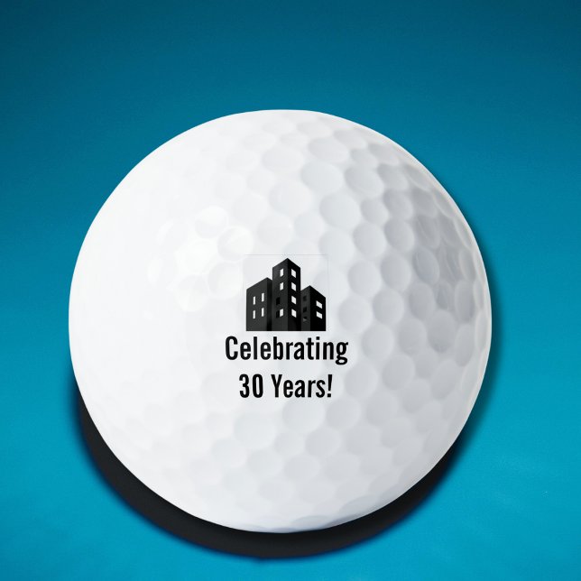 Company Business Logo Celebrating # Years Custom Golf Balls (Creator Uploaded)