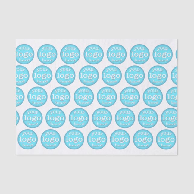 Company Business Logo Pattern Office Party Event Tissue Paper (Front)