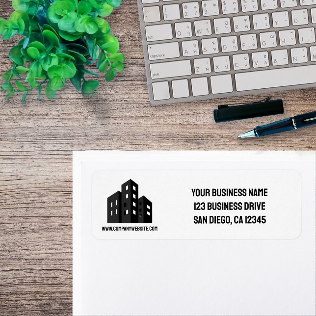 Company Business Logo Professional Return Address  (Creator Uploaded)