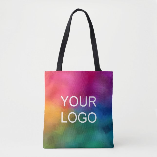 Company Business Logo Text Template Modern Tote Bag (Front)