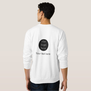 Company Business Logo Website Double Sided Sweatshirt