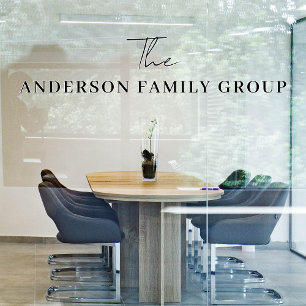 Company Business Name Professional Branded Window Cling