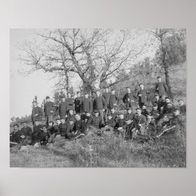 Company C, 3rd US Infantry at Fort Meade Poster (Front)