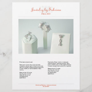 Company catalogue 2 product sale line sheet templa