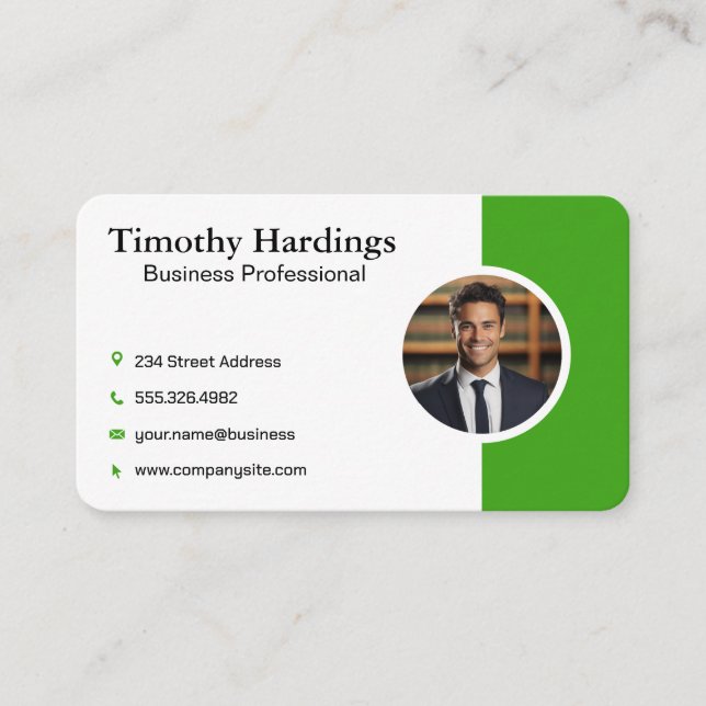 Company Corporate | Financial Business Man Card (Front)
