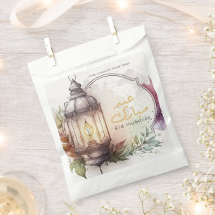 Company Corporate Watercolor Lantern Eid Mubarak Favour Bags