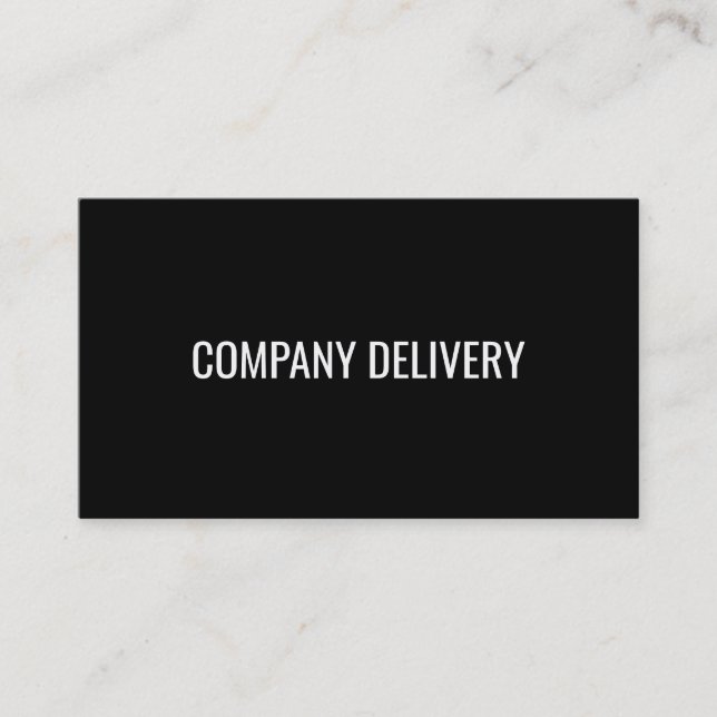 Company | Delivery Service Business Card (Front)