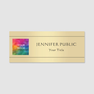 Company Employee Staff Your Photo Image Here Name Tag