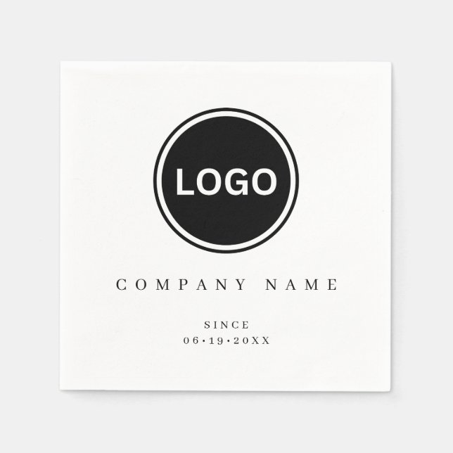 Company Event Anniversary Cocktail Napkin (Front)