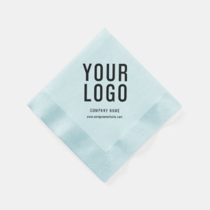 Company Event Business Logo Blue Minimalist  Napkin