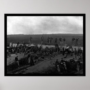 Company F at Fort C.F. Smith in Washington DC 1865 Poster