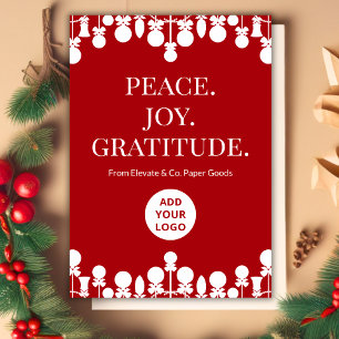 Company Holiday Card Custom Message