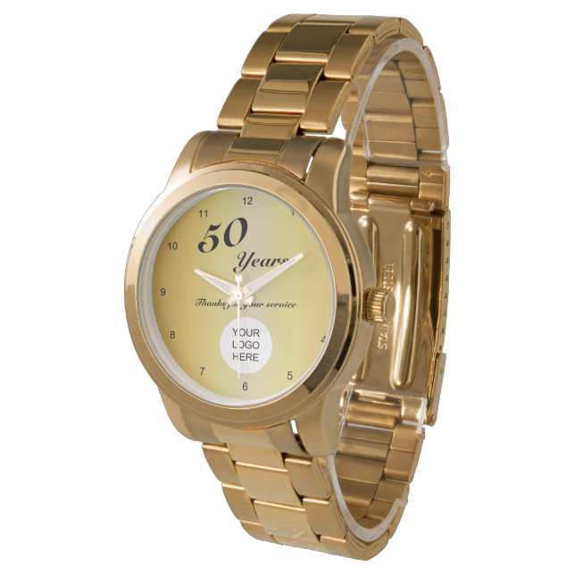 Company Logo 50 years of Service  Watch (Angled)