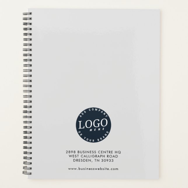Company Logo and Business Website Address Planner (Front)