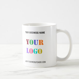 Company Logo and Text Business Coffee Mug Template