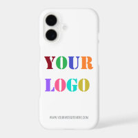 Company Logo and Text Business iPhone Case Example