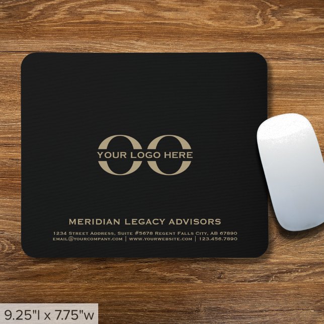 Company Logo Black and Gold Mouse Mat (Creator Uploaded)