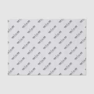 Company Logo Brand Custom Light Grey Business Tissue Paper