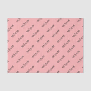 Company Logo Brand Custom Light Red Business Tissue Paper