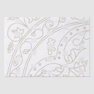 Company Logo Brand Pattern Elegant Business Tissue Paper