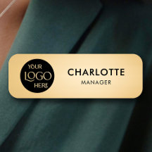 Company Logo Branded Professional Employee Gold